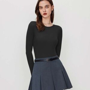 Cider NWOT Long Sleeve Bodysuit Round Neckline